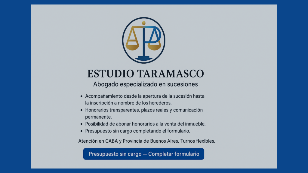 Portada Estudio Taramasco — Abogado de Sucesiones